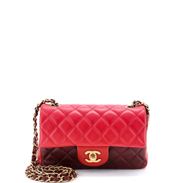 Chanel Classic Single Flap Bag Quilted Lambskin Mini