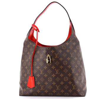 Louis Vuitton Flower Hobo Monogram Canvas with Leather