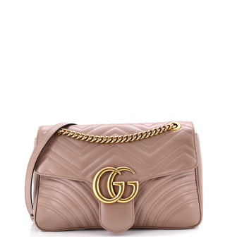 Gucci GG Marmont Flap Bag Matelasse Leather Medium