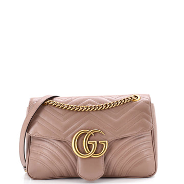 Gucci GG Marmont Flap Bag Matelasse Leather Medium