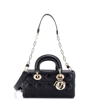 Christian Dior Lady D-Joy Bag Cannage Quilt Lambskin Small