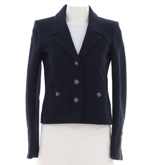 Chanel Women's Button Up Blazer Tweed