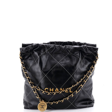 Chanel 22 Chain Hobo Quilted Calfskin Small