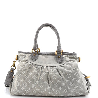 Louis Vuitton Neo Cabby Handbag Denim MM