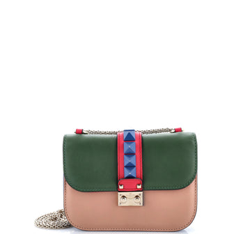 Valentino Garavani Glam Lock Shoulder Bag Leather Small