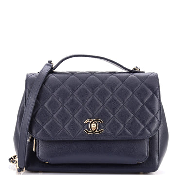 Chanel Business Affinity Flap Bag Quilted Caviar Large