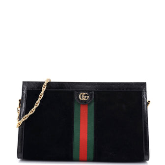 Gucci Ophidia Chain Shoulder Bag Suede Medium