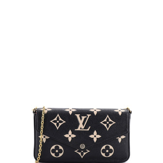 Louis Vuitton Felicie Pochette Bicolor Monogram Empreinte Giant