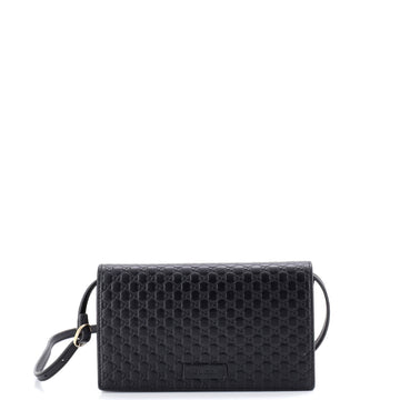 Gucci Wallet on Strap Microguccissima Leather