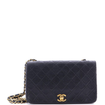 Chanel Vintage Full Flap Bag Quilted Lambskin Medium