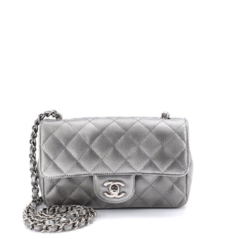 Chanel Classic Single Flap Bag Pixel Effect Quilted Calfskin Mini