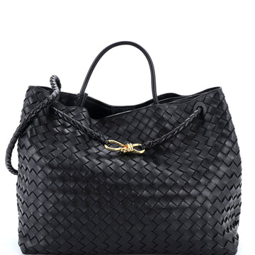 Bottega Veneta Andiamo Top Handle Bag Intrecciato Nappa Large
