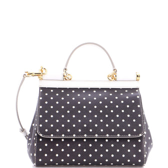Dolce & Gabbana Miss Sicily Bag Printed Leather Small