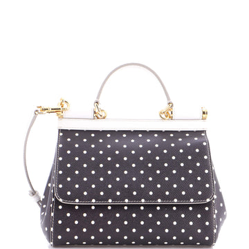 Dolce & Gabbana Miss Sicily Bag Printed Leather Small