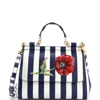 Dolce & Gabbana Miss Sicily Bag Printed Leather Medium