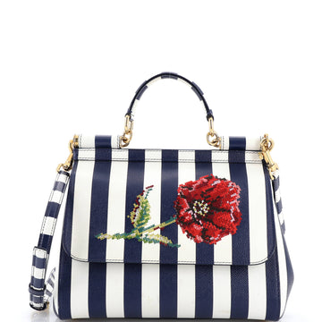 Dolce & Gabbana Miss Sicily Bag Printed Leather Medium