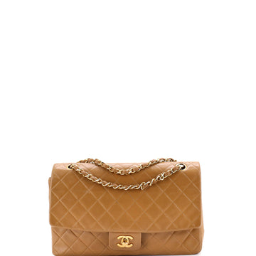 Chanel Vintage CC Chain Flap Bag Quilted Lambskin Large