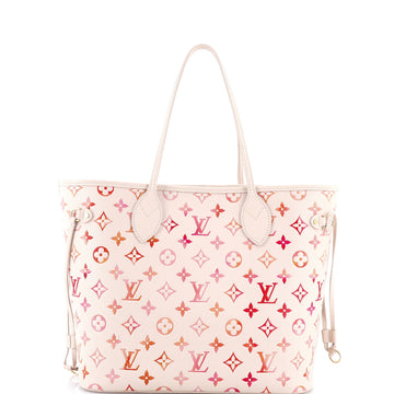 Louis Vuitton Neverfull NM Tote Monogram Empreinte Sunrise Aquarelle MM