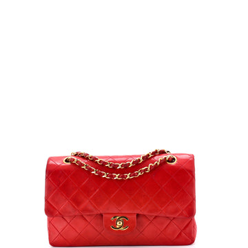 Chanel Vintage Classic Double Flap Bag Quilted Lambskin Medium