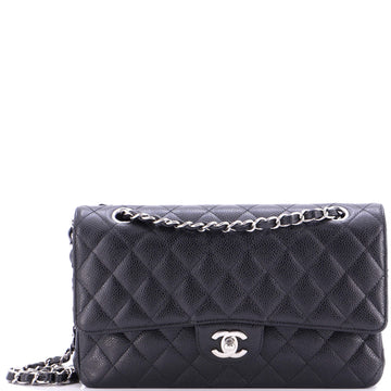 Chanel Classic Double Flap Bag Quilted Caviar Medium