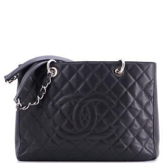 Chanel Grand Shopping Tote Quilted Caviar XL
