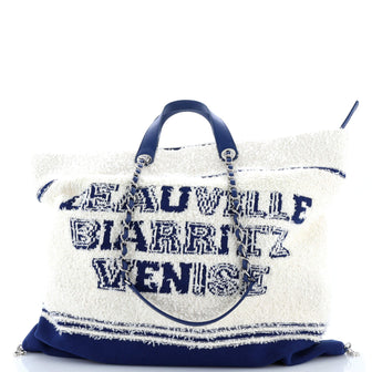 Chanel Venise Biarritz Shopping Tote Terry Cloth Large