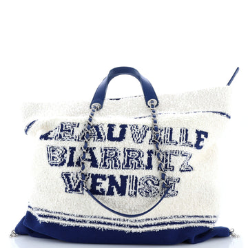 Chanel Venise Biarritz Shopping Tote Terry Cloth Large