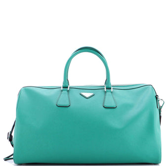 Prada Convertible Weekend Duffle Bag Saffiano Leather Large