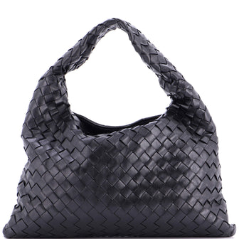 Bottega Veneta Hop Hobo Intrecciato Leather Small