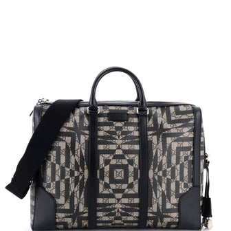 Gucci Eden Briefcase Caleido GG Coated Canvas Large
