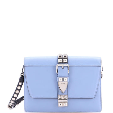 Prada Elektra Shoulder Bag Studded Leather Small