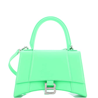 Balenciaga Hourglass Top Handle Bag Leather Small