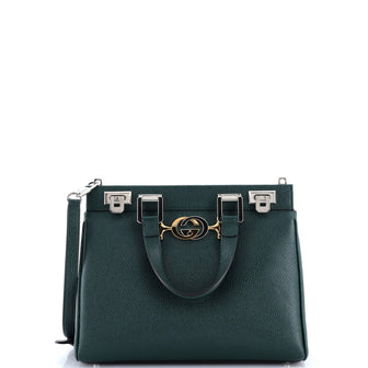 Gucci Zumi Top Handle Bag Leather Small