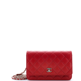 Chanel Turnlock CC Wallet on Chain Quilted Caviar