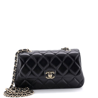 Chanel CC Turnlock Flap Phone Holder with Chain Quilted Lambskin