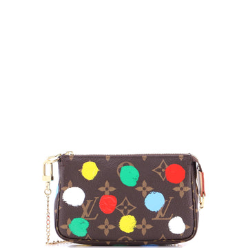 Louis Vuitton Pochette Accessoires Yayoi Kusama Painted Dots Monogram Canvas Mini