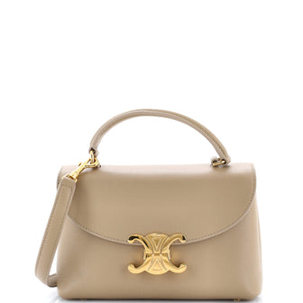 Celine Nino Top Handle Bag Leather Teen