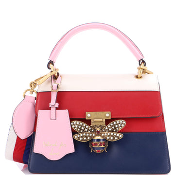 Gucci Queen Margaret Top Handle Bag Colorblock Leather Small