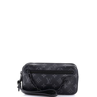 Louis Vuitton Pochette Volga Monogram Eclipse Canvas