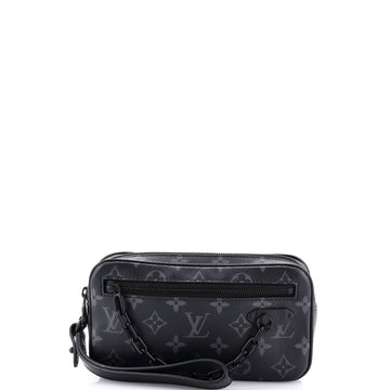 Louis Vuitton Pochette Volga Monogram Eclipse Canvas