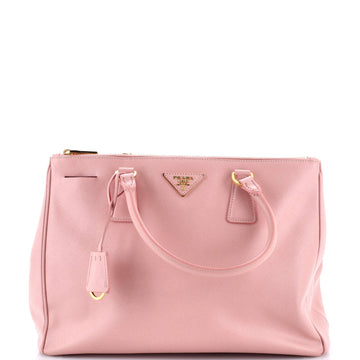 Prada Double Zip Lux Tote Saffiano Leather Medium