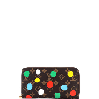 Louis Vuitton Zippy Wallet Yayoi Kusama Painted Dots Monogram Canvas