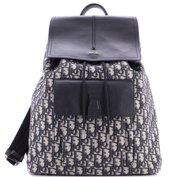 Christian Dior Motion Backpack Oblique Canvas with Leather Medium
