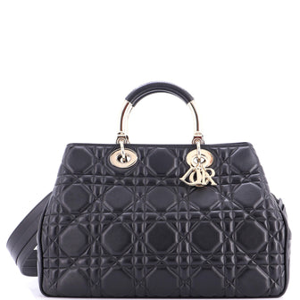 Christian Dior Lady 95.22 Bag Cannage Embossed Leather Large