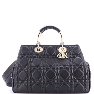 Christian Dior Lady 95.22 Bag Cannage Embossed Leather Large