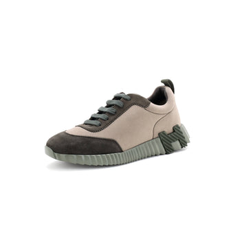 Hermes Women's Bouncing Sneakers Fabric and Suede