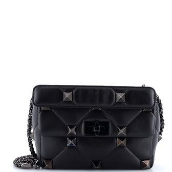 Valentino Garavani Roman Stud Flap Bag Quilted Leather Medium