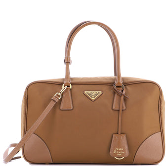 Prada Re-Edition 1978 Bauletto Bag Re-Nylon with Saffiano Leather Large