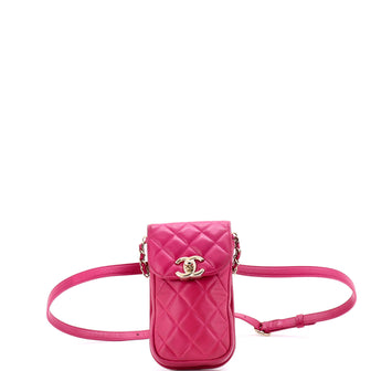 Chanel Belt You Can Phone Waist Bag Quilted Lambskin
