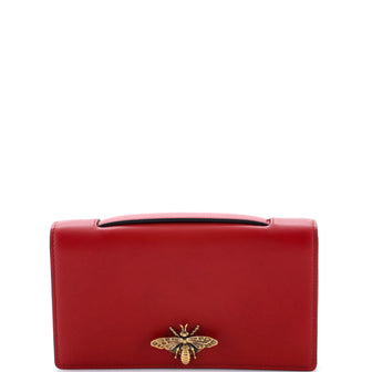 Christian Dior Bee Clutch Leather